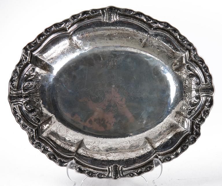 SKÅLFAT, silver, importstämplar, 1900-tal. Vikt ca 632 gr.