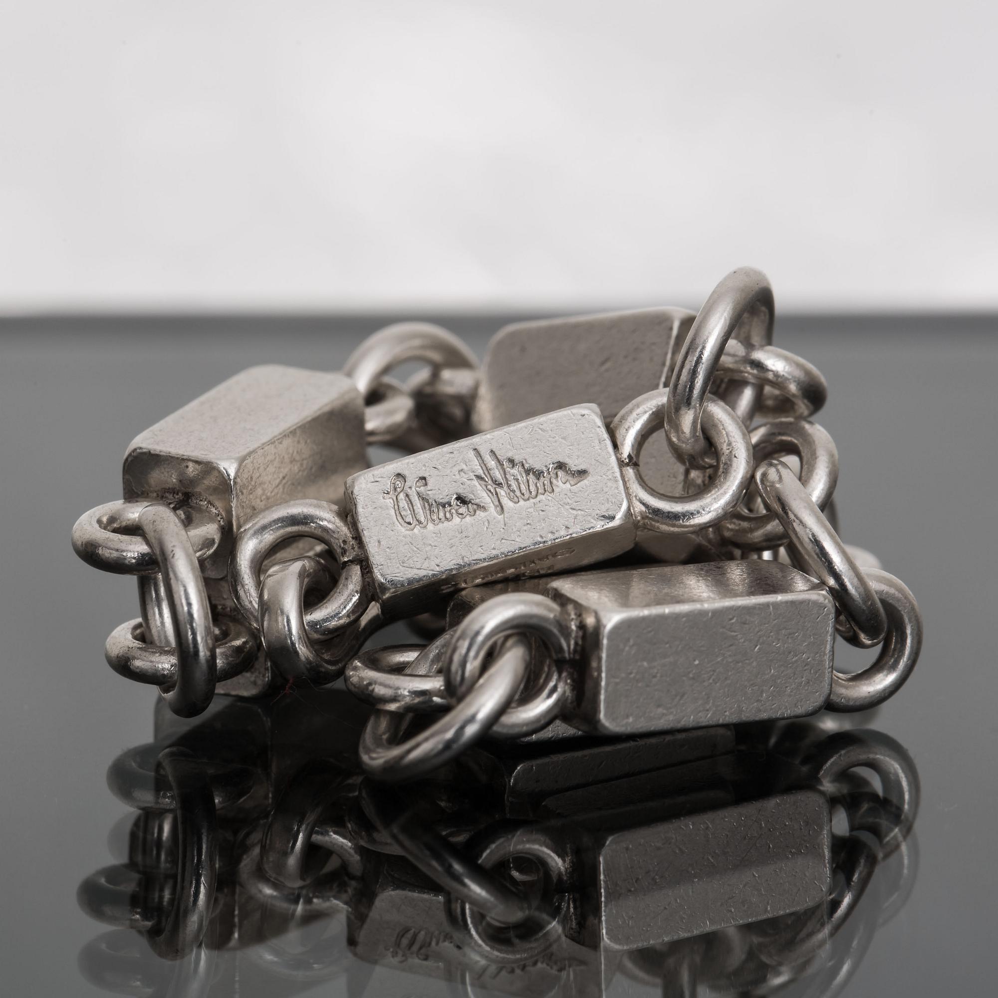 ARMLÄNK, silver. Wiwen Nilsson, Lund 1962. Vikt ca 25 gram.