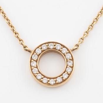 Efva Attling, Necklace, 18K gold with brilliant-cut diamonds.