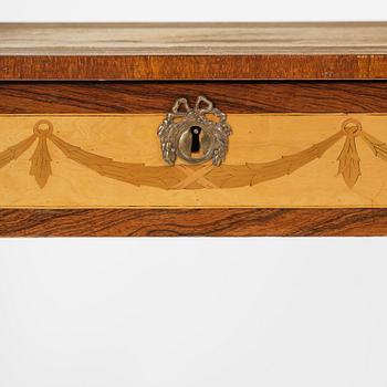 A  Gustavian style Ladies desk, late 19th century.