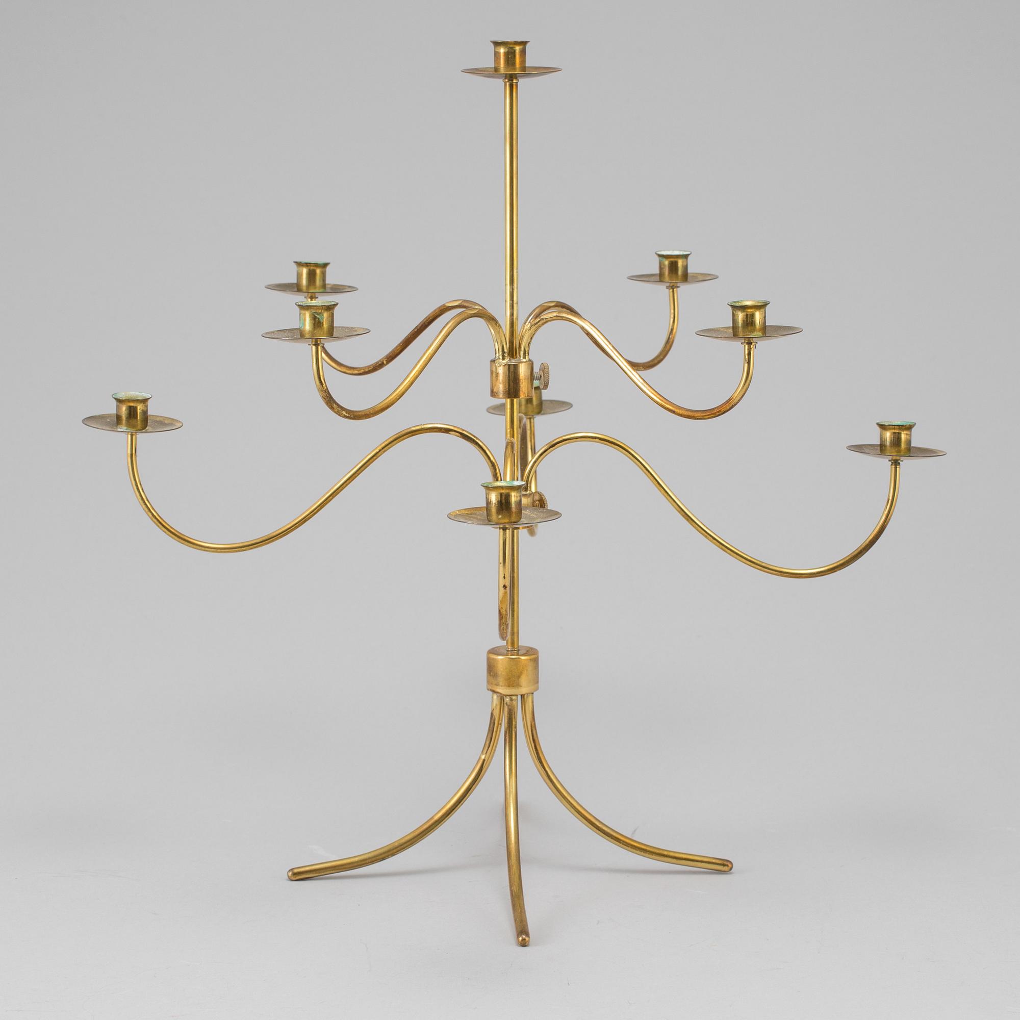Josef Frank, A brass candelabra, probably Josef Frank for Firma Svenskt Tenn.