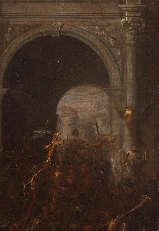 Italian artist, 17th Century, The triumphant Constantine the Great entering Rome.
