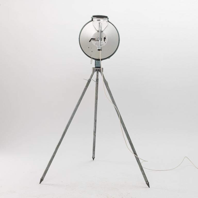 A British Bullfinsh lamp on tripod mid 20th century.