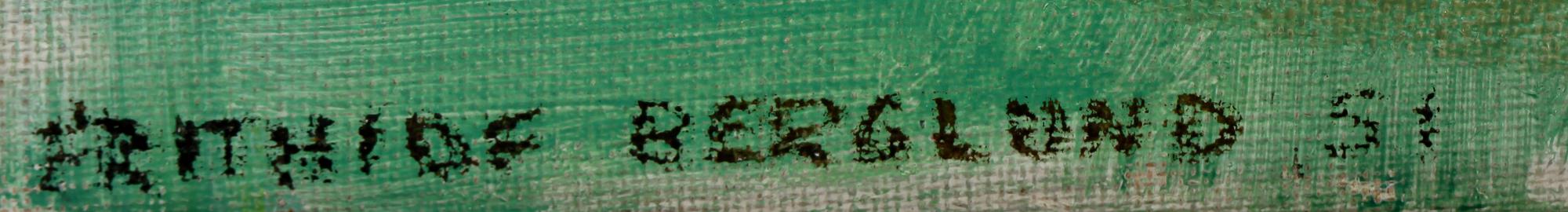 FRITHIOF BERGLUND, olja på duk, signerad och daterad 51.