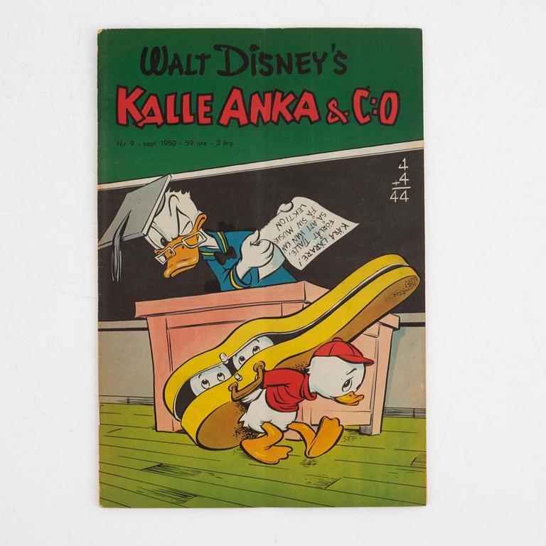 Comic book, "Kalle Anka & Co" No. 9, 1950.