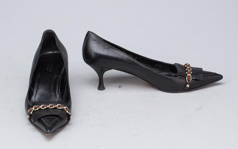 SKOR SAMT VÄSKA, Gucci.