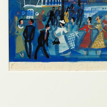 Maurice Blanchard, "Paris Place de l'Opera".