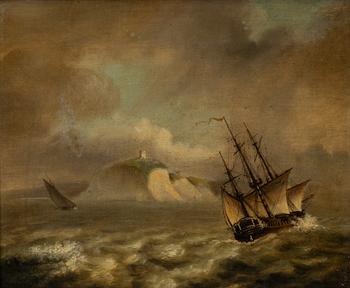 John Sell Cotman, hans art, Segelbåtar vid ö.