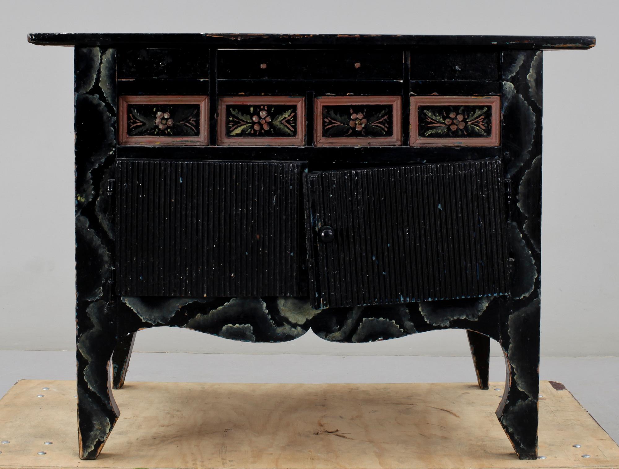 MÖSSBORD, allmoge, Järvsö, Hälsingland. 1800-tal.