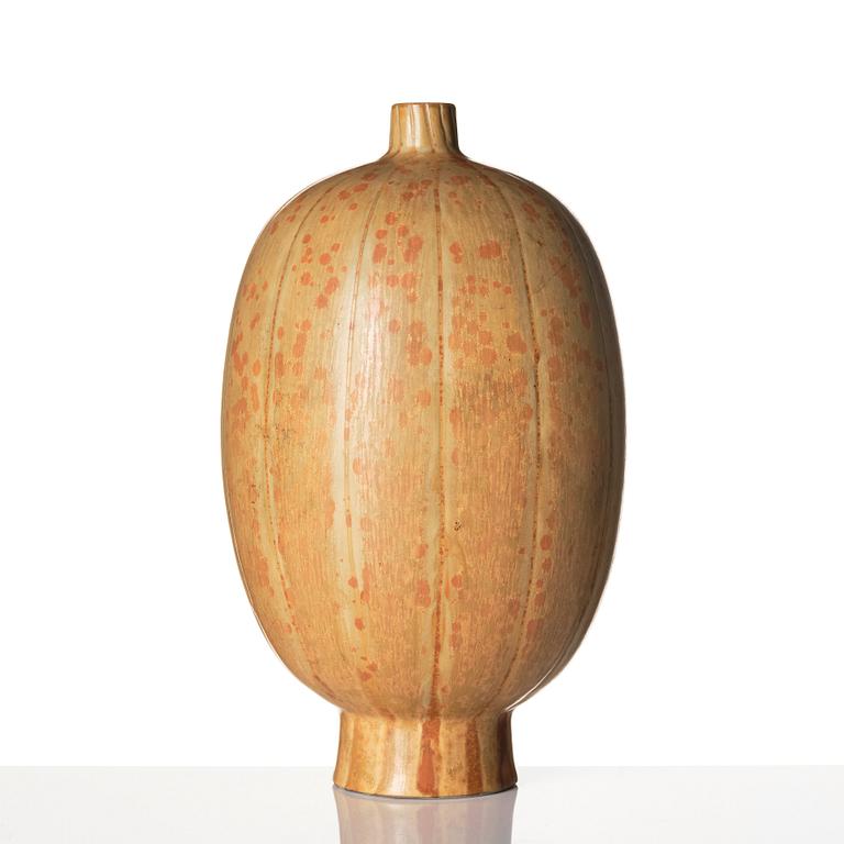 Carl-Harry Stålhane, a unique stoneware vase, Rörstrand, Sweden 1947.