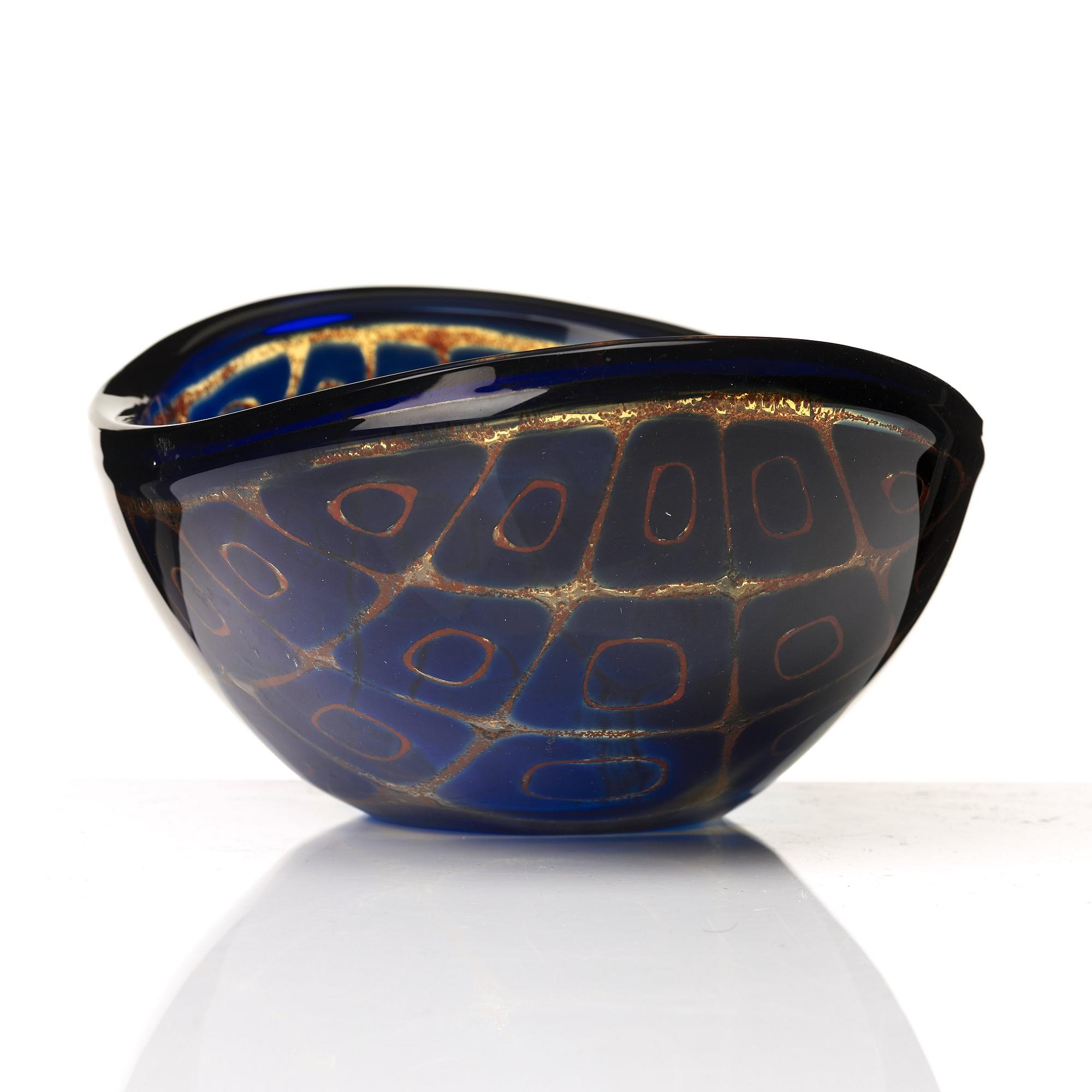 Sven Palmqvist, a Ravenna bowl, Orrefors Sweden 1959.