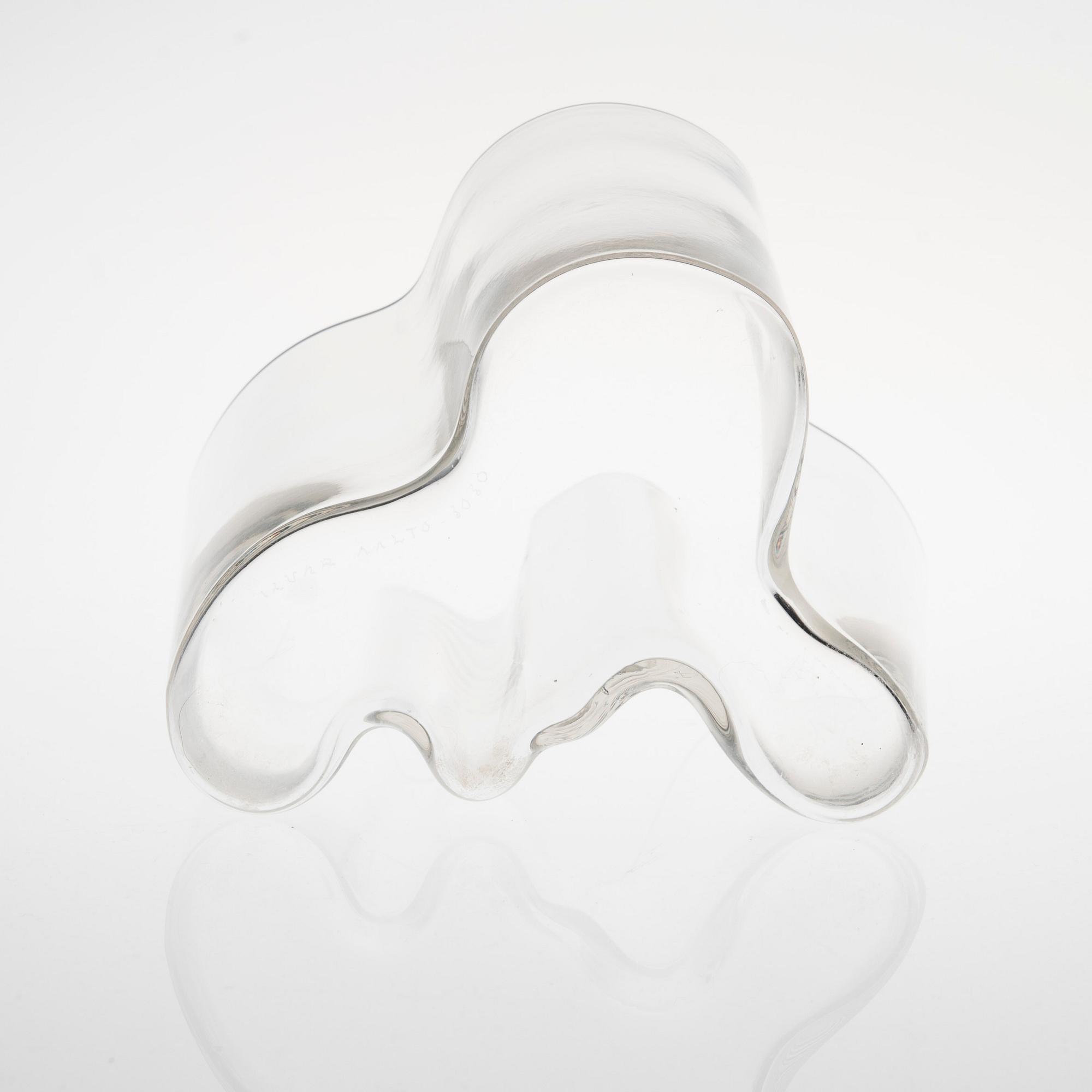 VAS, glas, "Savoy" signerad Alvar Aalto 3030, 1970-tal.