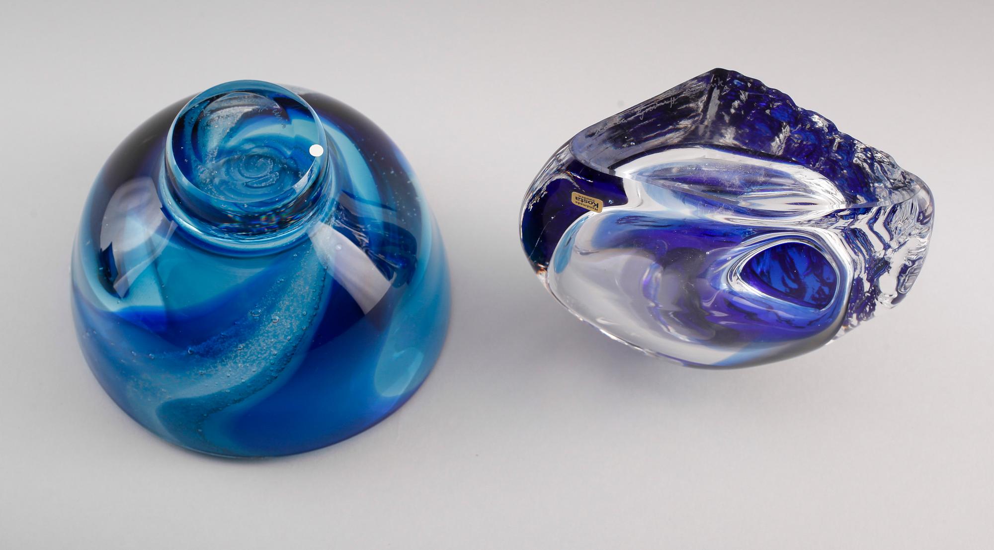 VAS OCH SKÅL, glas, Göran Wärff, Kosta, Unik, signerade.