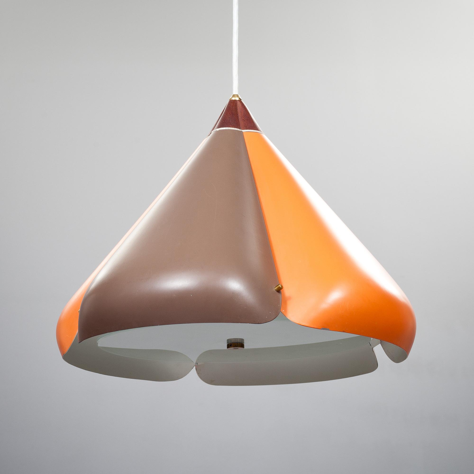 TAKLAMPA "Klöver", Fog og Mörup. 56 design Jo Hammerborg. H 31.