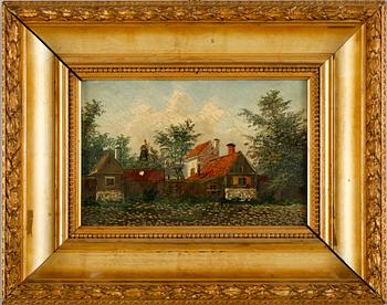 OKÄND KONSTNÄR, 2 st, olja på pannå, 1 monogramsign AR och dat 89.