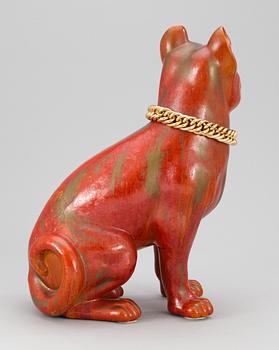 A Piero Fornasetti "Carlino" porcelain dog, Milan, Italy, 1950's.