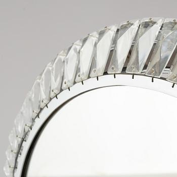 TAKLAMPA med spegel, 1900-talets andra hälft. Höjd ca 10 cm.