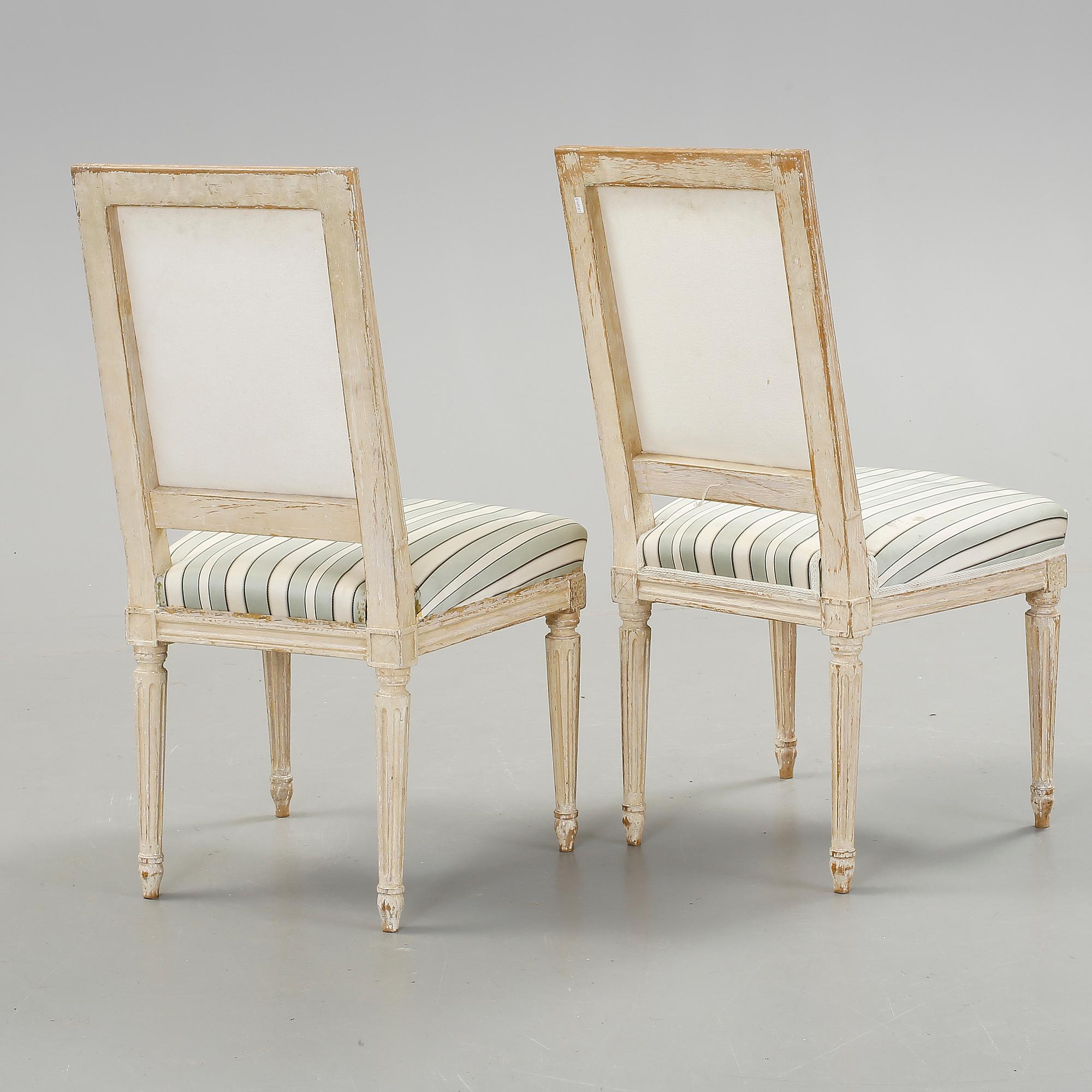 STOLAR, 6 st, gustaviansk stil, 1900-talets första hälft.