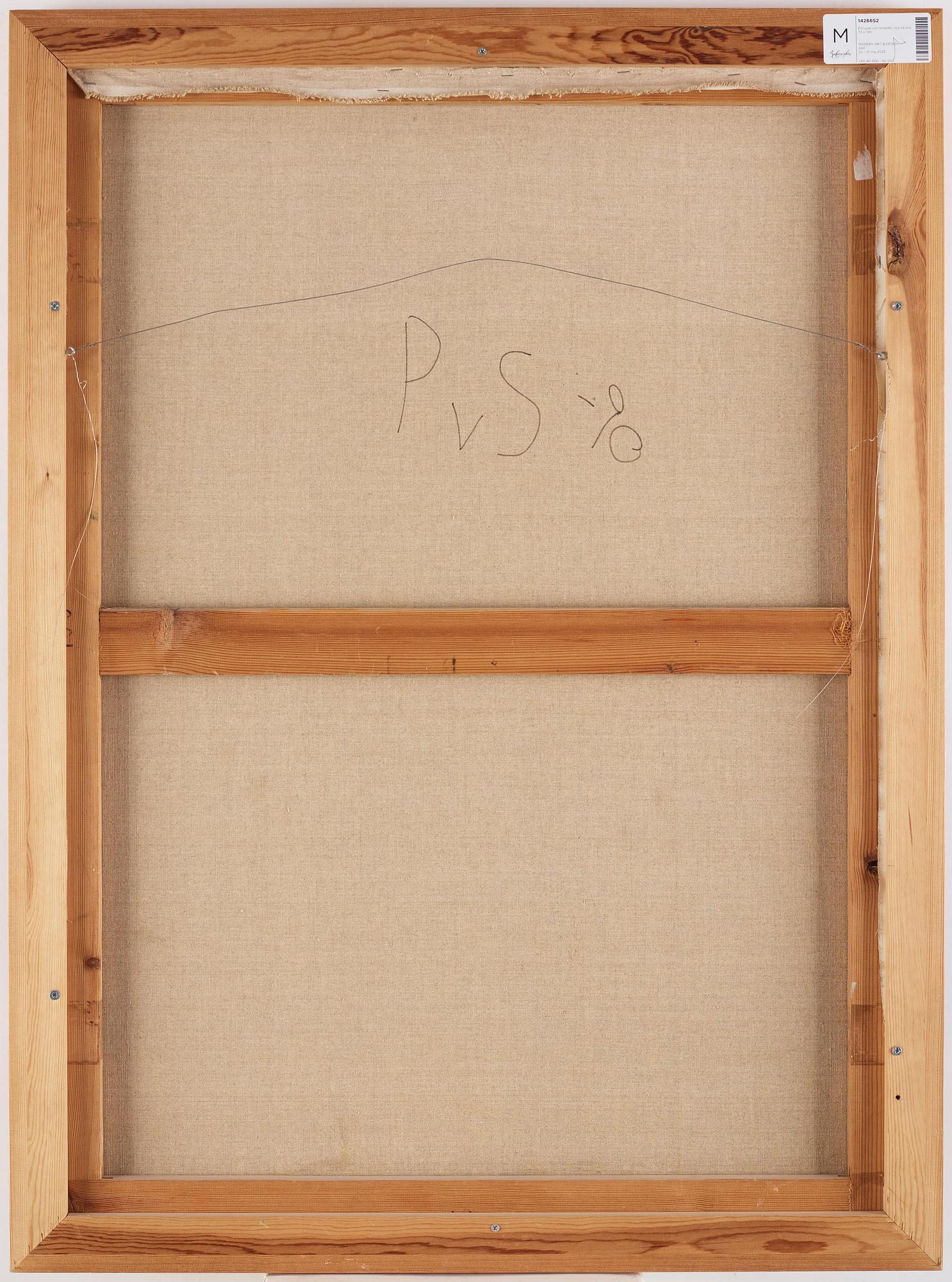 Philip von Schantz, Still life with painting and frame.