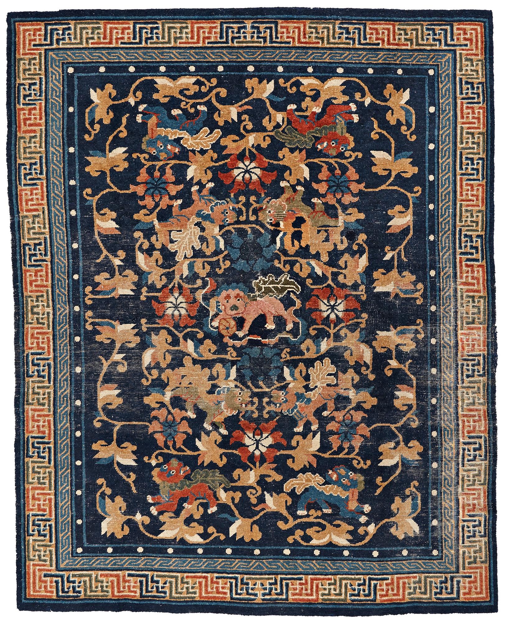 MATTO, an antique Beijing Qing probably, China, ca 193 x 156 cm.
