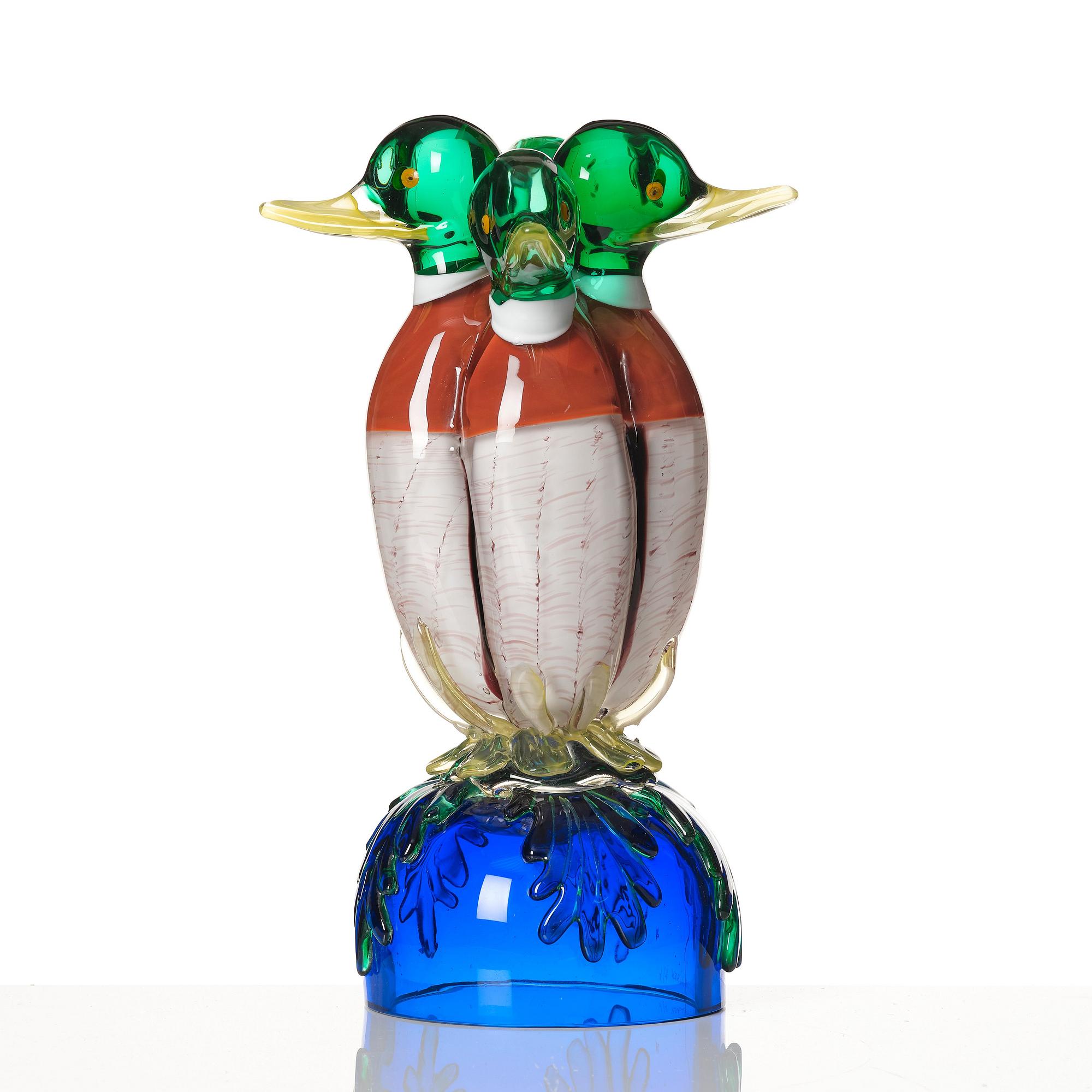 Ernst Billgren, "Väktare", skulptur, Berengo Studio, Murano 2000, ed. 2/6.