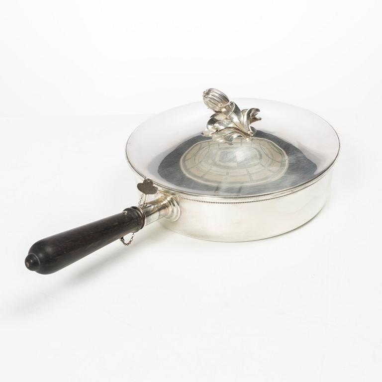 Atelier Borgila, karott med lock, sterling silver, Stockholm 1947.