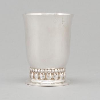 GEORG JENSEN, a silver cup from Copenhagen, Denmark.