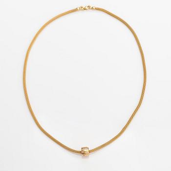 Halsband, 14K guld, diamanter ca 0.04 ct tot. Karl Sandberg, Helsingfors 2000.
