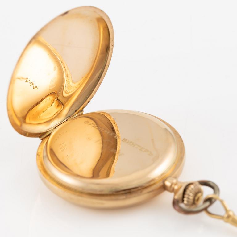 F. Winter, pocket watch, hunter, 54 mm.