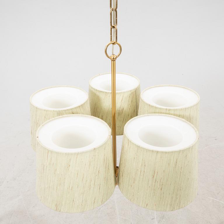 A 1960s Luxus brass ceiling pendant.