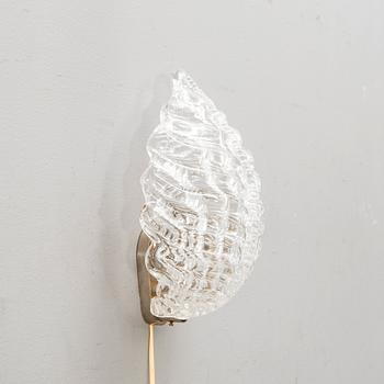 Carl Fagerlund, vägglampa, Orrefors, 1950-tal.