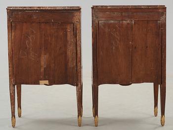 A pair of Italian late 18th century commodes.