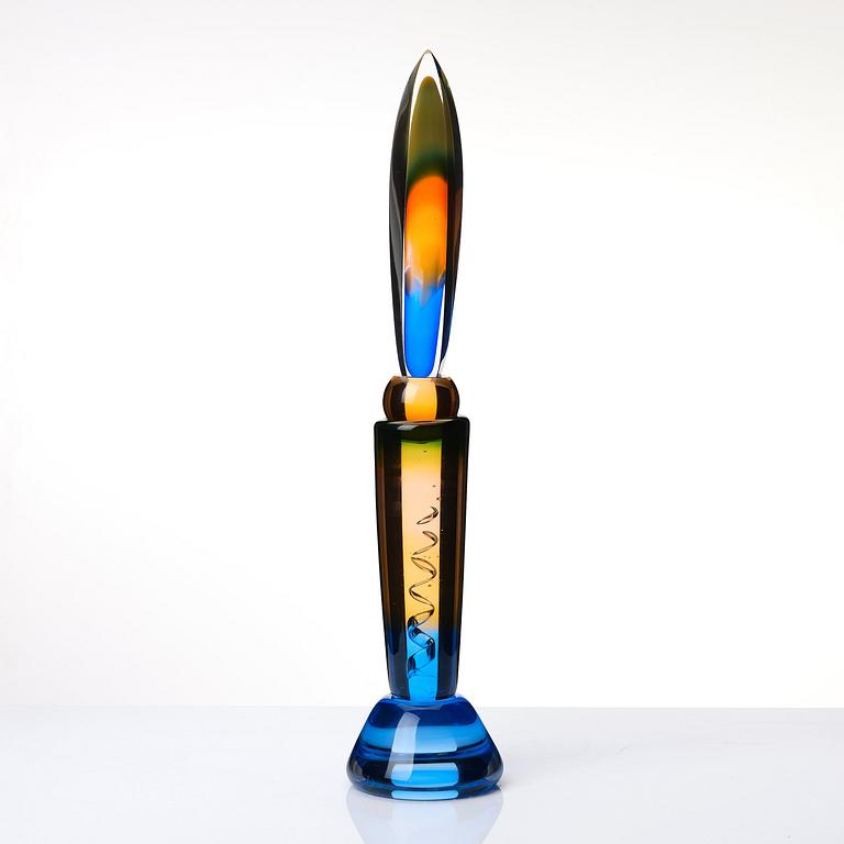 Eva Englund, a unique glass sculpture 'Moder Svea', Muraya, Sweden 1991.