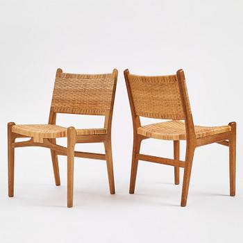 Hans J. Wegner, a set of six "CH31" chairs, Carl Hansen & Son, Denmark.