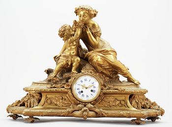 BORDSPENDYL, brons, nyrokoko, 1800-talets andra hälft.