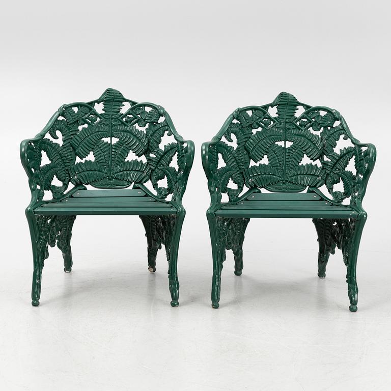 A garden set with table, sofas and chairs, Byarums Bruk, Sweden.