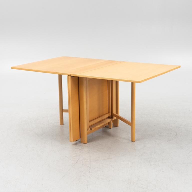 Bruno Mathsson, a 'Maria Flap' gate-leg table, Mathsson International, Värnamo.