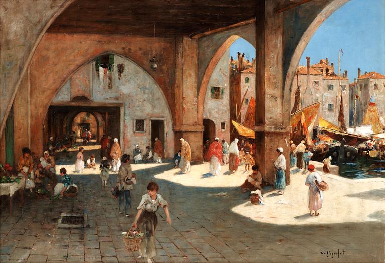 Wilhelm von Gegerfelt, Venetian quayside.