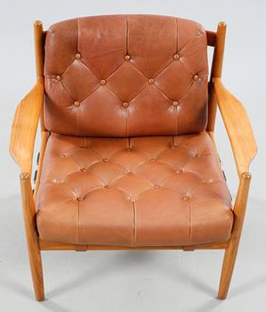 A armchair designed by Ingemar Thillmark, namned Läckö, made by OPE in Jönköping in the middle of the 1960s.