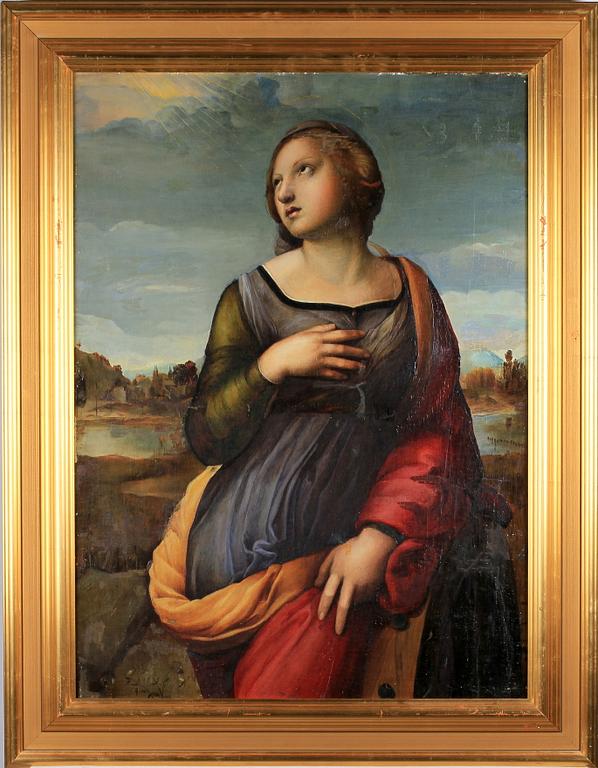 RAFAEL, efter, olja på duk, 1800-tal.