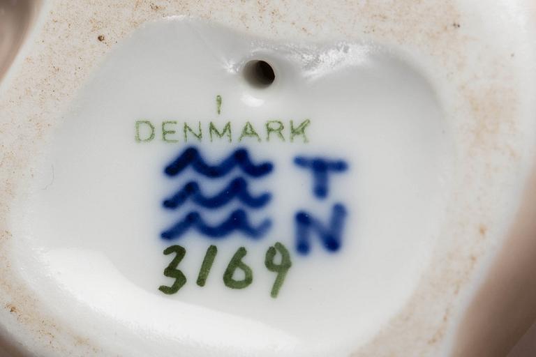 FIGURINER, 6 st, porslin, Lladró, Bing och Gröndahl och Royal Copenhagen.