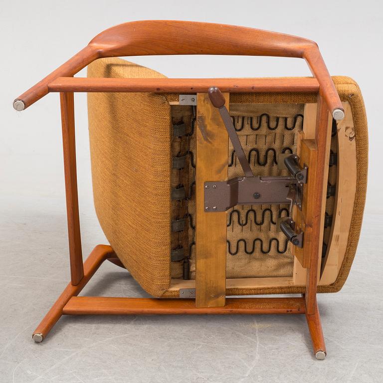 A 'Duxiesta' easy chair and foot stool by Folke Ohlsson for Dux, 1950s/1960s.