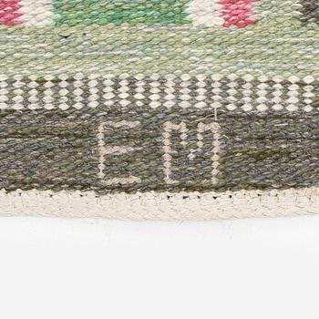 Edna Martin, a flat weave runner, c. 335 x 104 cm signed SH EM.