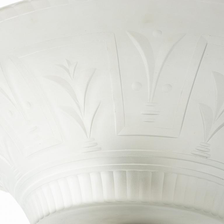 Edward Hald, a ceiling lamp, Swedish Grace, Orrefors, 1920s.