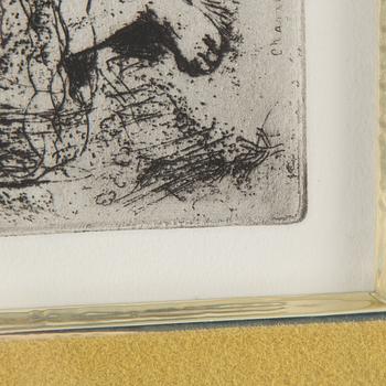 MARC CHAGALL, etching, signed in the print.