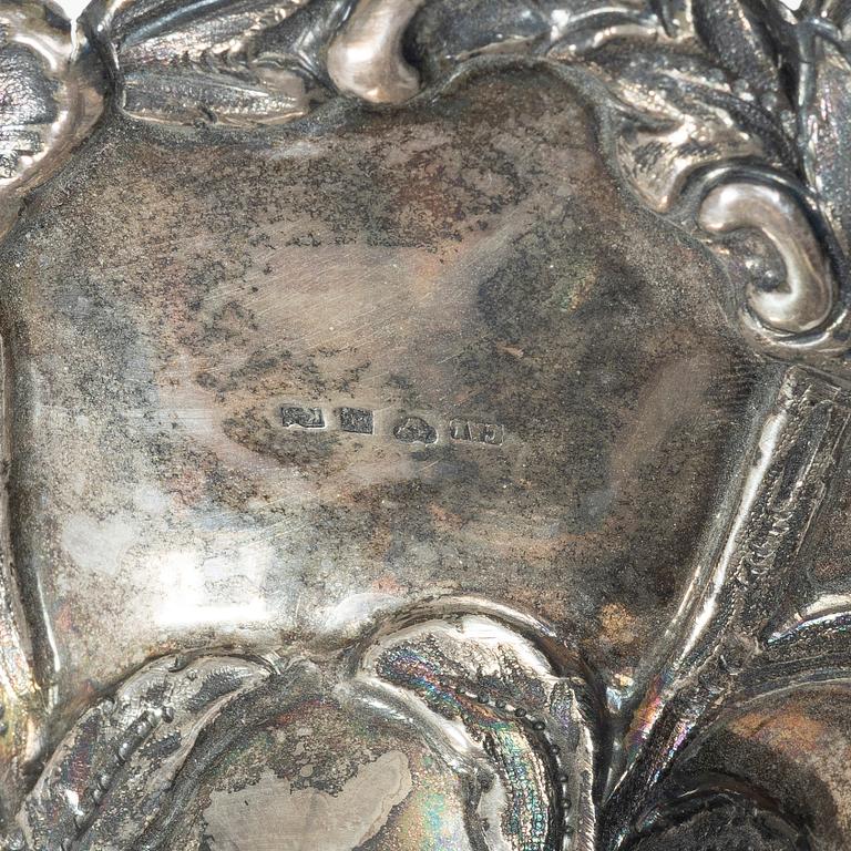 Carl August Löndberg, a silver confectionery bowl, Västervik 1864.
