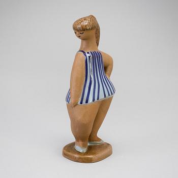 LISA LARSON, figurin i stengods, "Dora", Gustavsberg. I produktion 1958-1973.