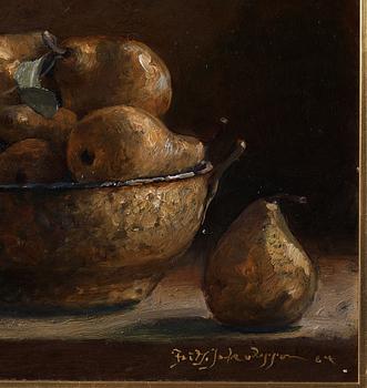 FRITZ JAKOBSSON, oil on panel, signed and dated 84.