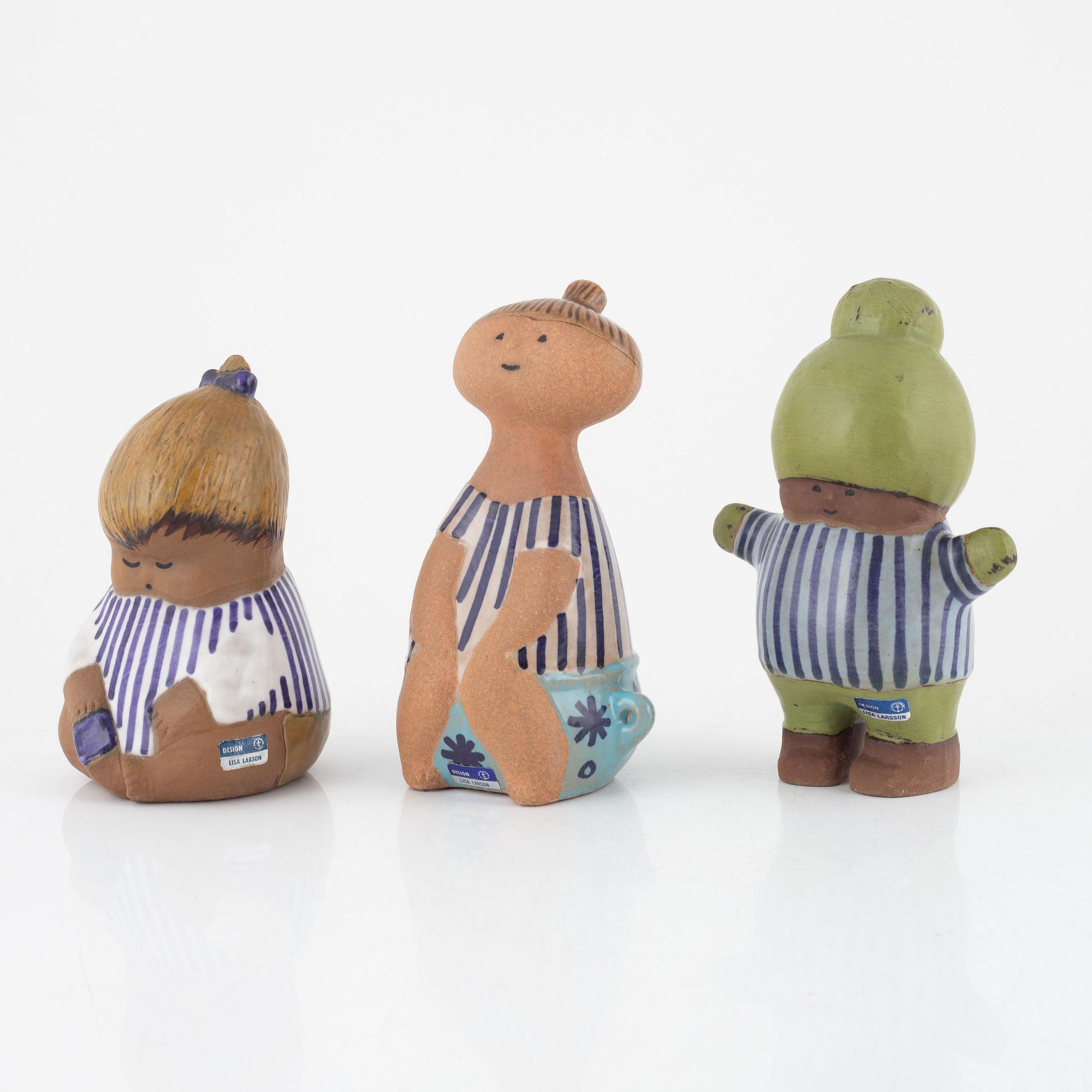 Lisa Larson, figuriner, 7 st, Gustavsberg.