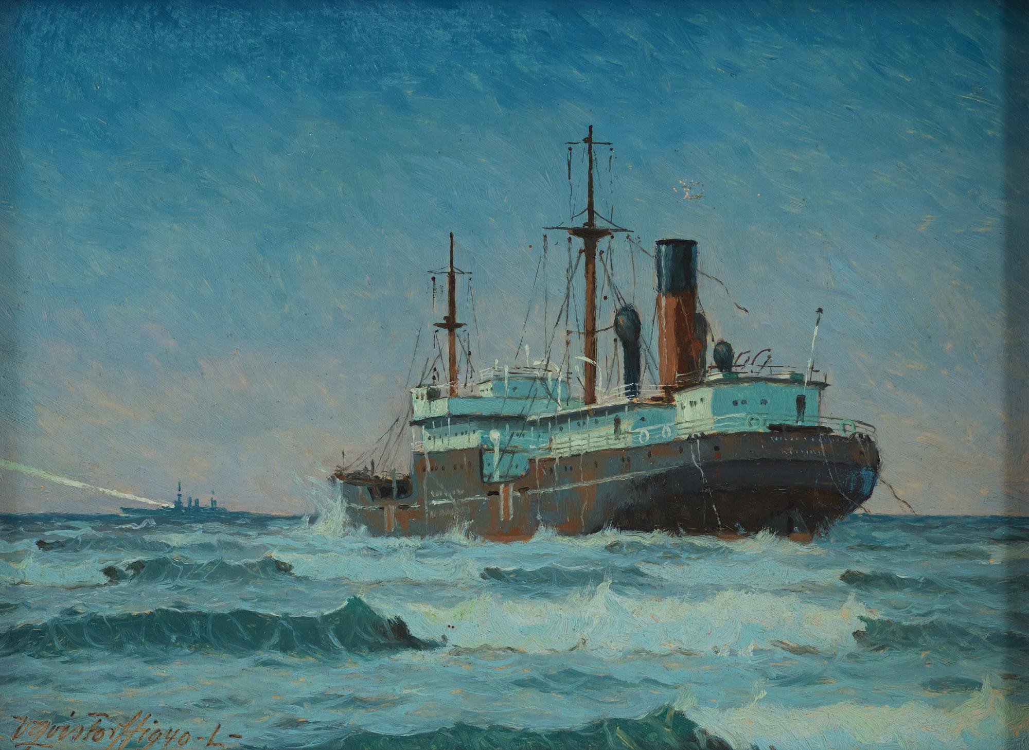 VICTOR QUISTORFF, oil on panel (2), one signed and dated V Quistorff 1940.